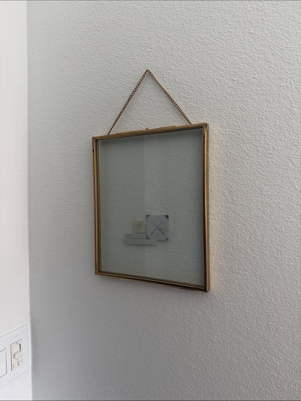 “Shadowbox” Gold Frame